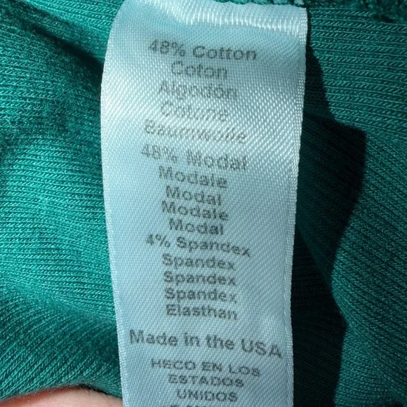 Michael Stars Green Ribbed Ruched V Neck Sleeveless Maxi Dress Size Small - Picture 5 of 8